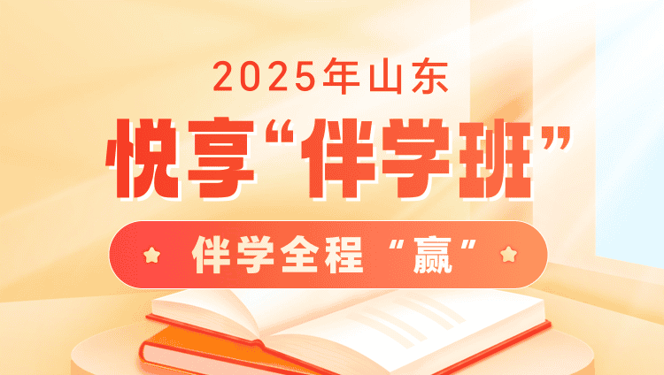 2025年山东公务员笔试悦享“伴学”班（16期）