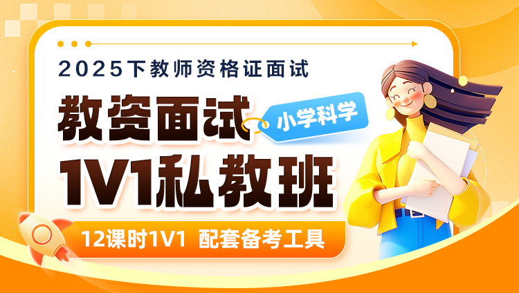 【2025年下】【小学科学】教资面试·1V1私教班