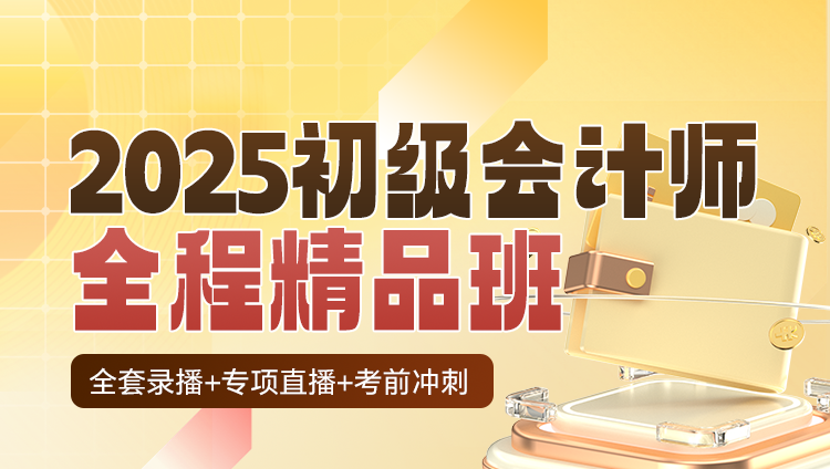 2025年初级会计师职业资格考试全程精品班