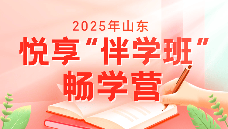 2025年山东公务员笔试悦享“伴学”班（畅学营4期）