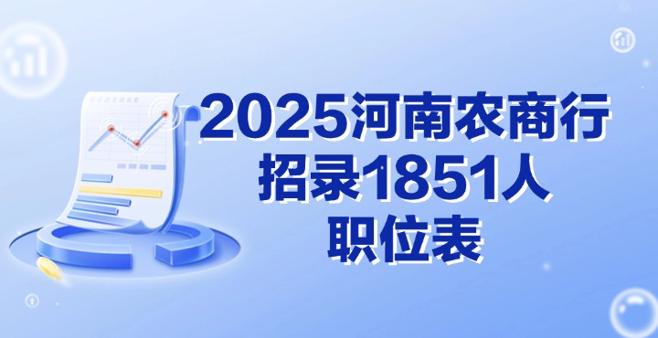 2025河南农信社职位表